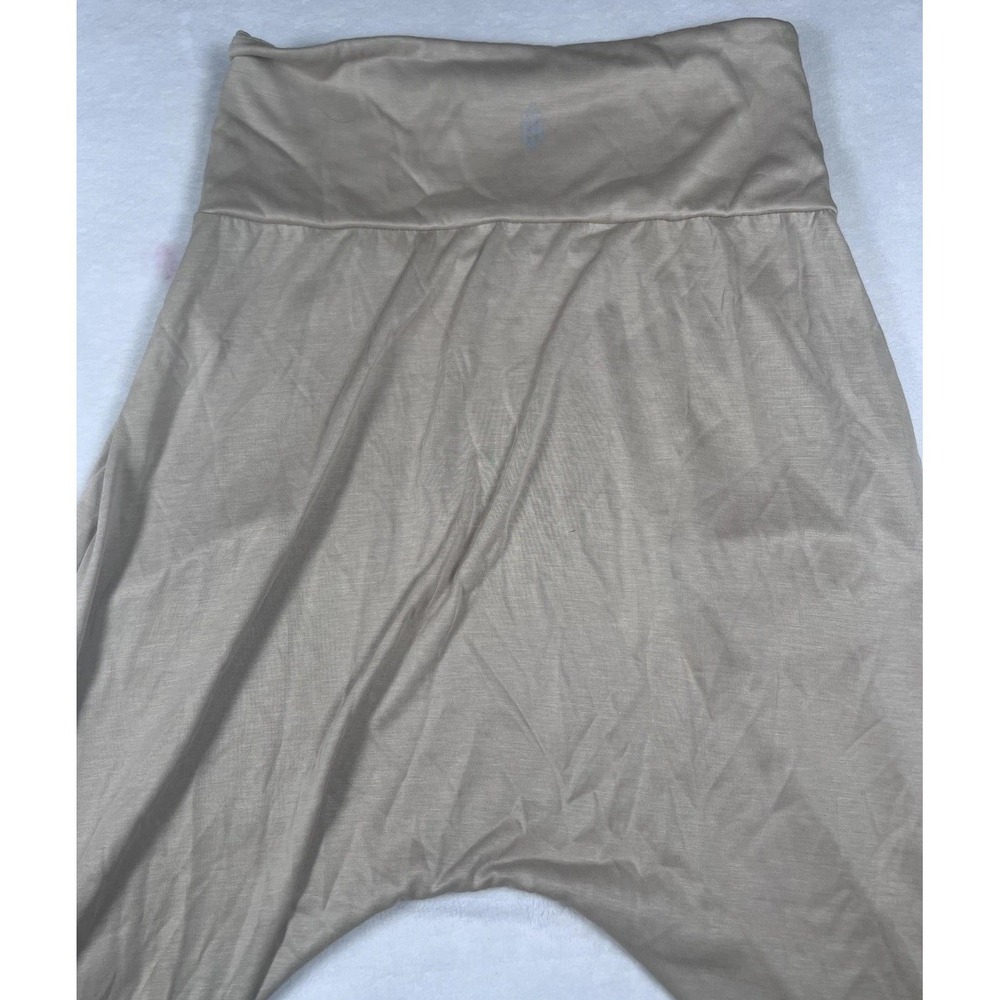 Movement‎ Jogger Pants Womens Small Beige Drop Crotch Lightweight Yoga Lounge